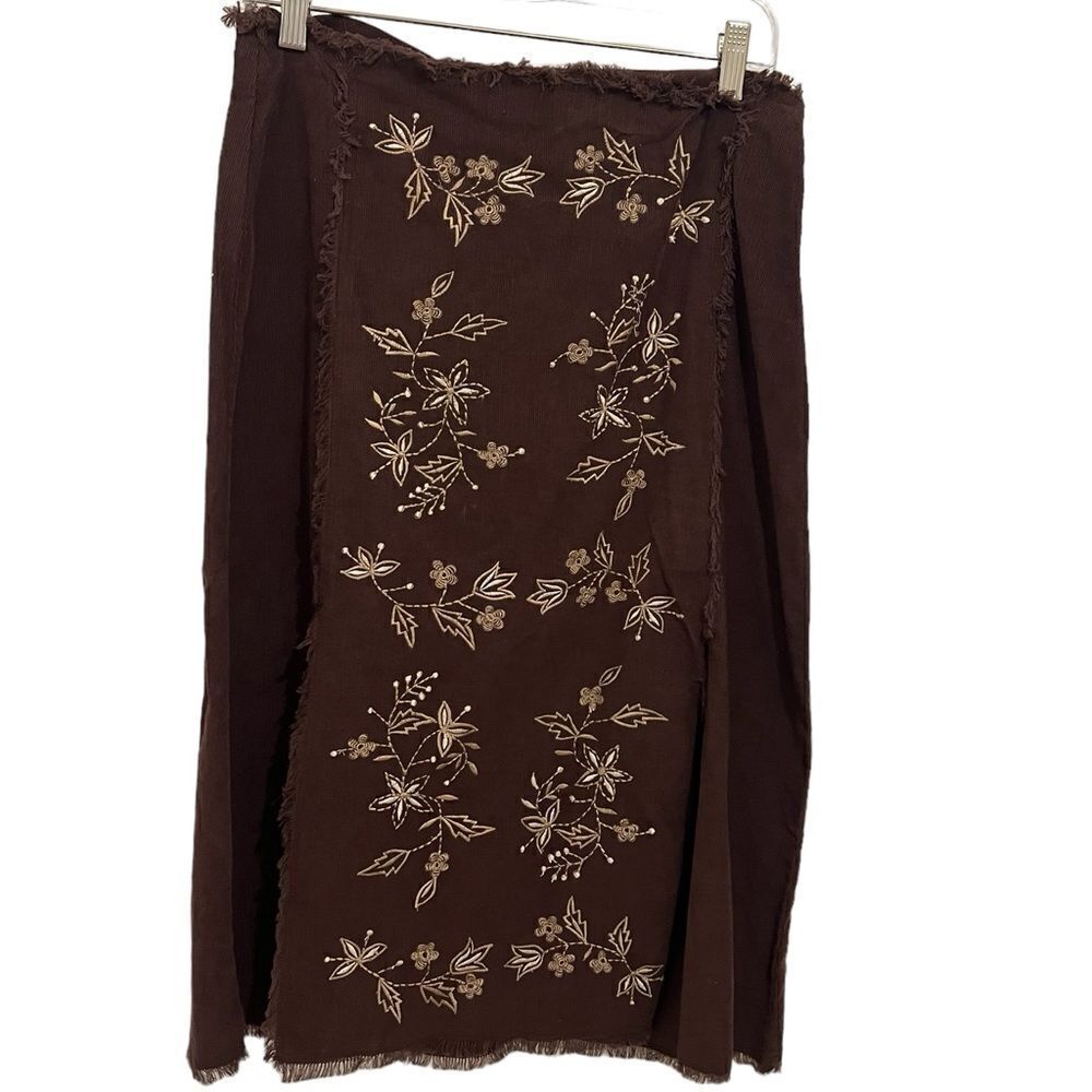 New Chocolate brown corduroy skirt